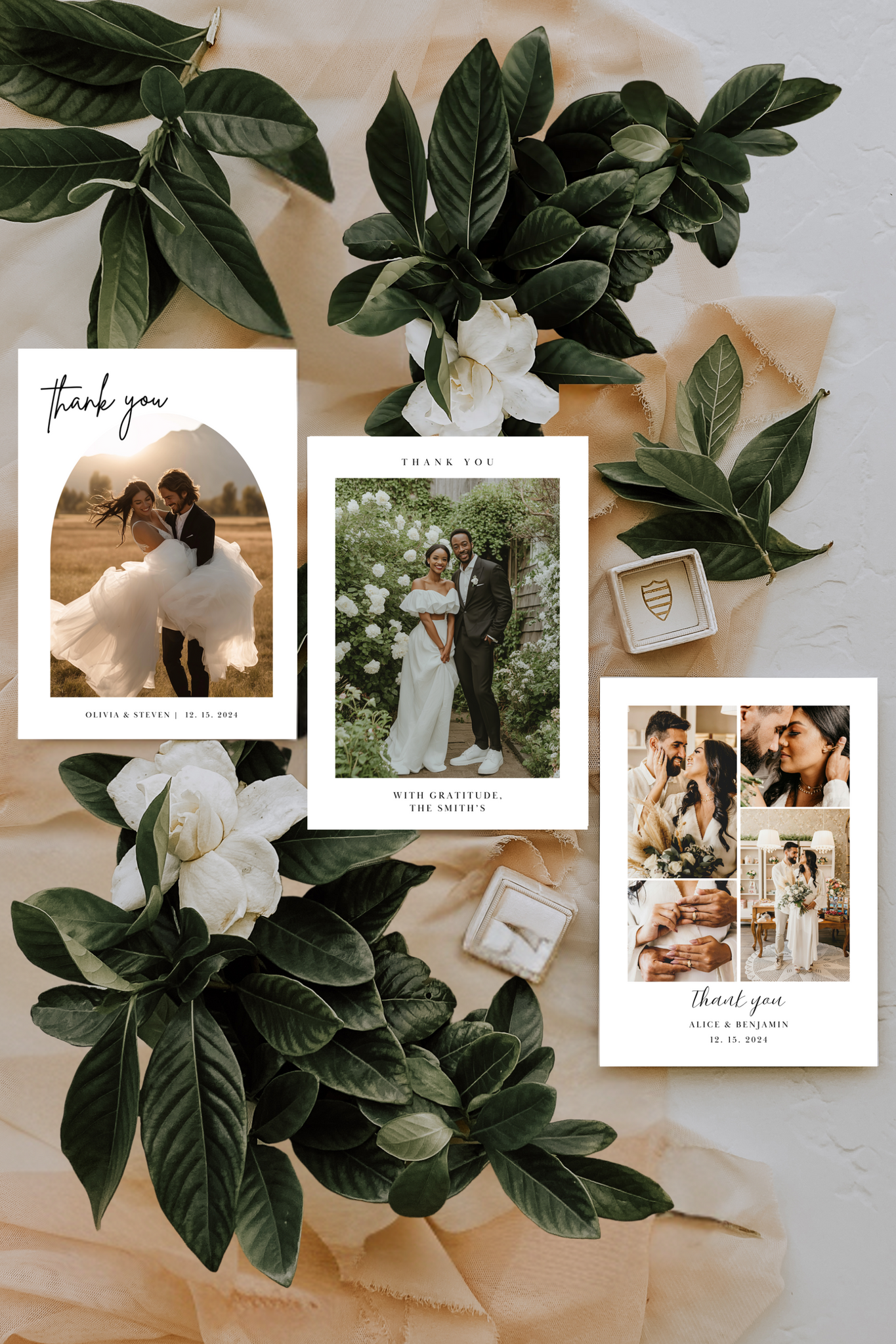 Wedding Thank You Photo Card Bundle