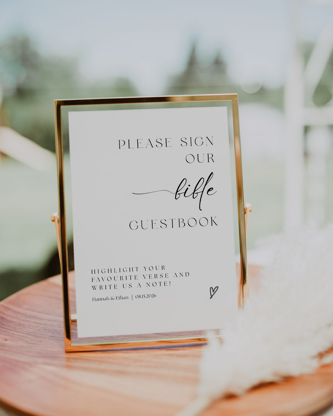 Christian Wedding Signs Canva Template – Faith-Based Scripture Signs for Ceremony & Reception