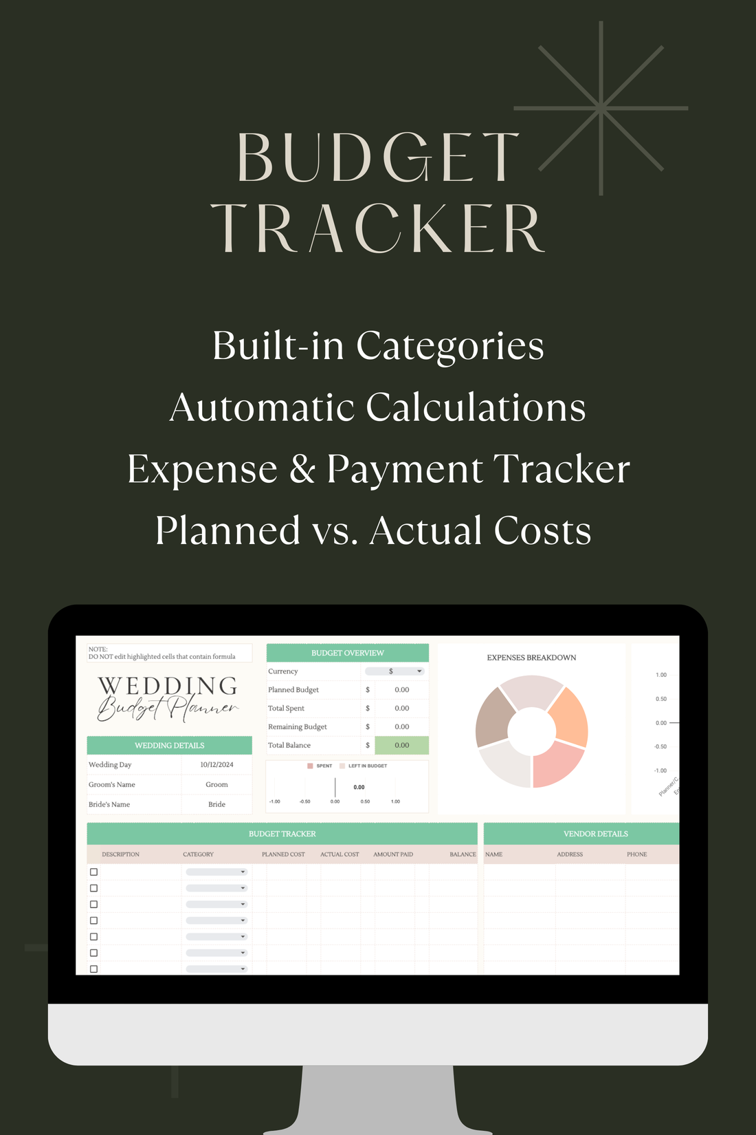 Wedding Budget Tracker