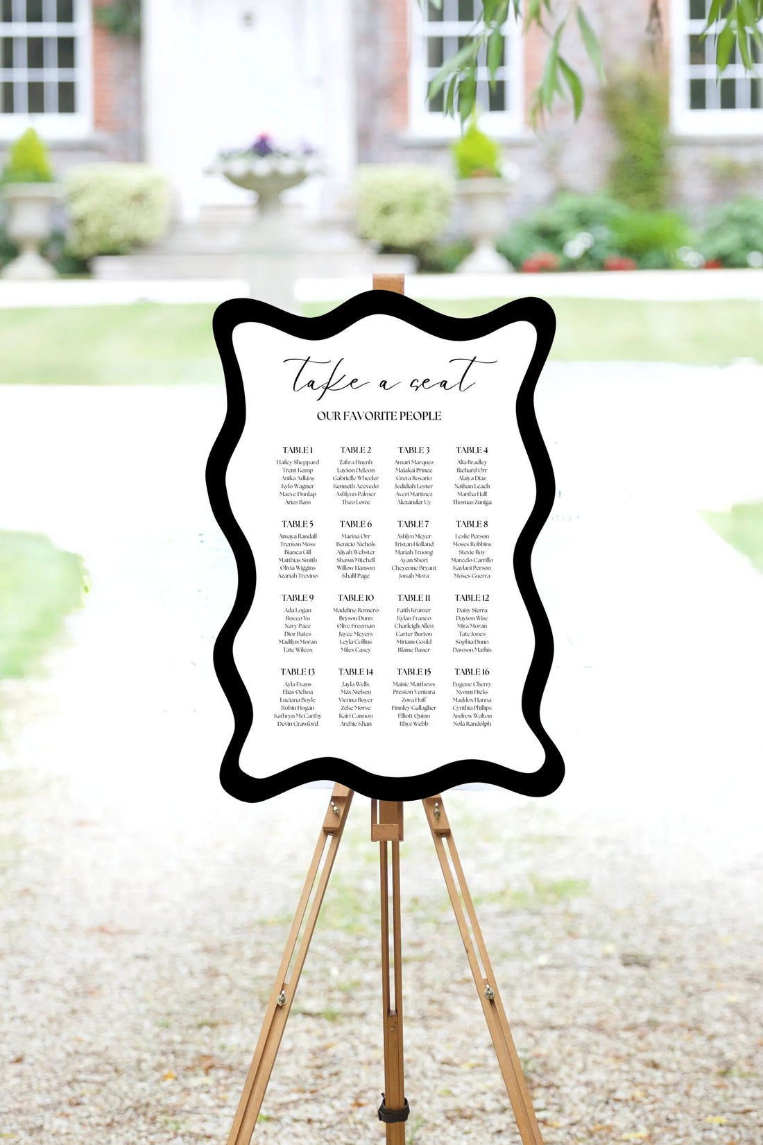 Wavy Line Wedding Sign Bundle