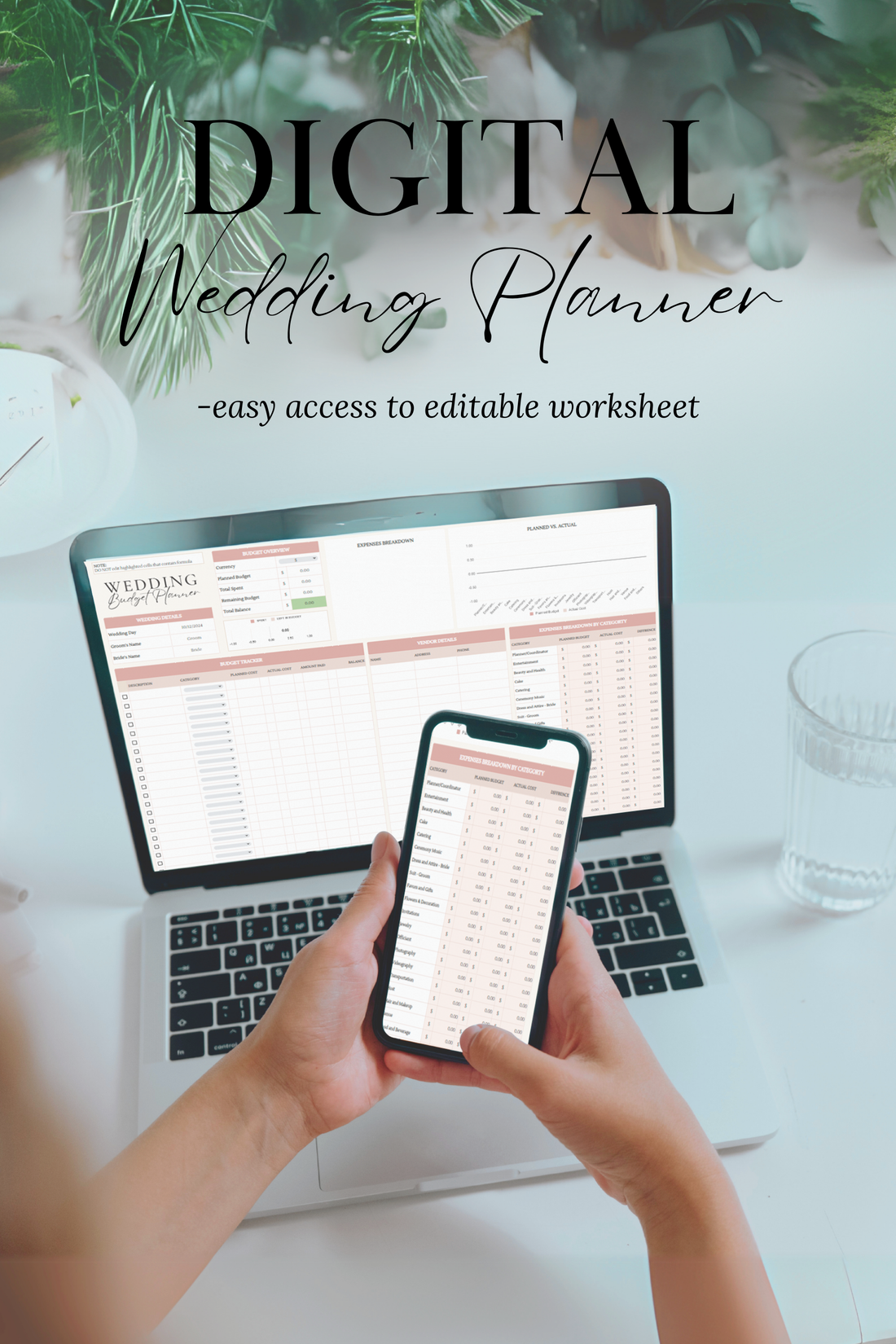 The Ultimate Digital Wedding Planner in Google Sheets